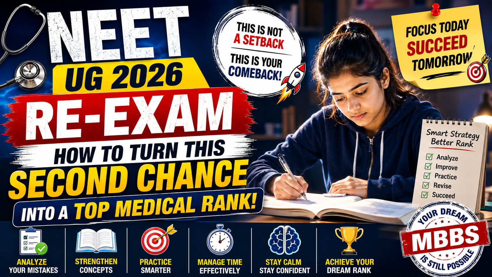 NEET UG 2026 Re-Exam: How to Turn This Second Chance into a Top Medical Rank
